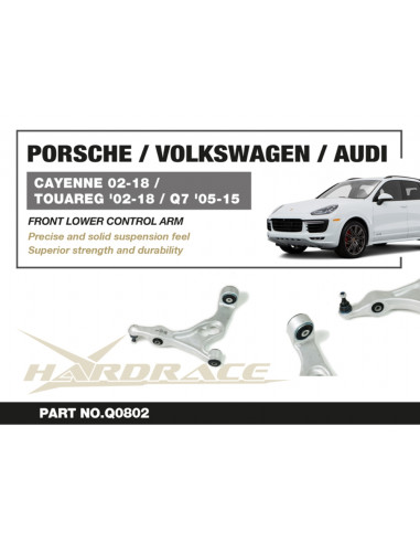 Braccio Oscillante Inferiore Anteriore Hardrace Porsche Cayenne MK1/MK2 Audi Q7 4L