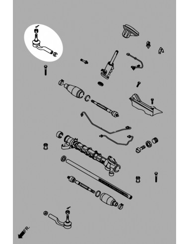 Testina Tirante Sterzo Hardrace Mazda 3 MK1/MK2/MK3 BK/BL/CW