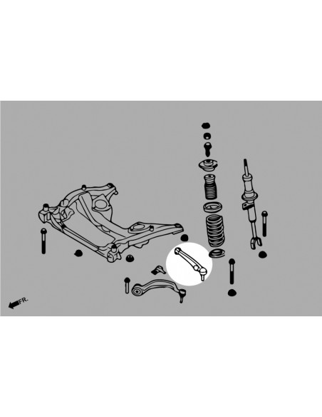 Braccio Inferiore Anteriore Posteriore Hardrace BMW Serie 5 F07 Serie 7 F01 F02