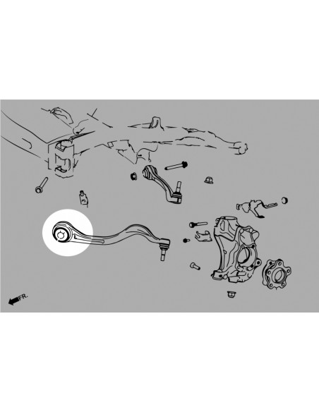 Boccola Anteriore Braccio Inferiore Anteriore Hardrace BMW Serie 4 G22 G23 G26 Z4 G29 X4 G02 Toyota Supra A90 MK5