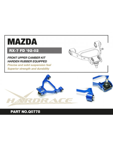 Kit Camber Anteriore Superiore Hardrace Mazda RX-7 FD