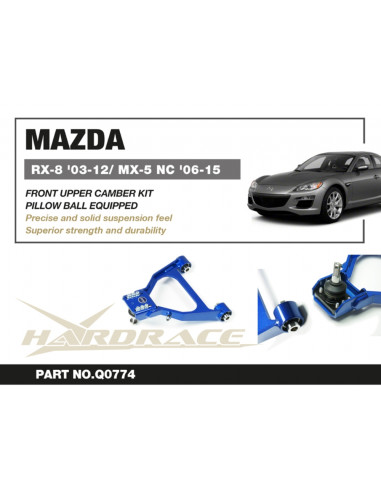 Front Upper Camber Kit Mazda MX-5 Miata, RX-8