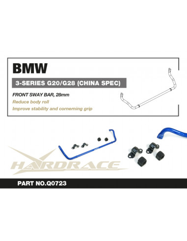 Barra Stabilizzatrice Anteriore Hardrace BMW Serie 3 G20 Serie 4 G22 G23 G26