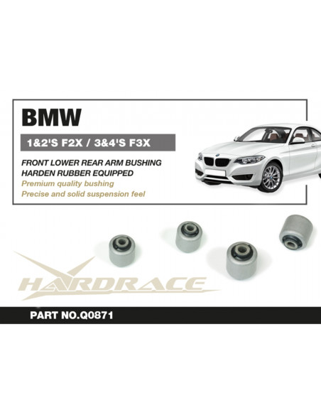 Boccola Braccio Inferiore Anteriore Posteriore Hardrace BMW Serie 1 F20 F21 F22 F23 F30 F31 F34 F32 F33 F36 X3 X4