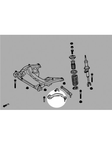 Braccio Inferiore Anteriore Hardrace BMW Serie 5 F07 Serie 7 F01 F02