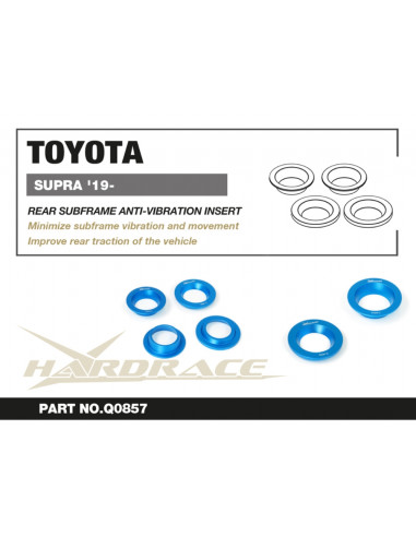 Inserto Antivibrazione Sottotelaio Posteriore Hardrace Toyota Supra A90 MK5