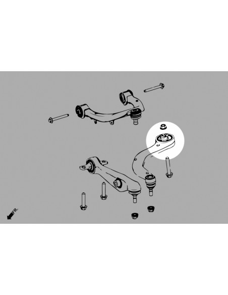 Front Lower Rear Arm Bushing  Tesla Model 3, Model y