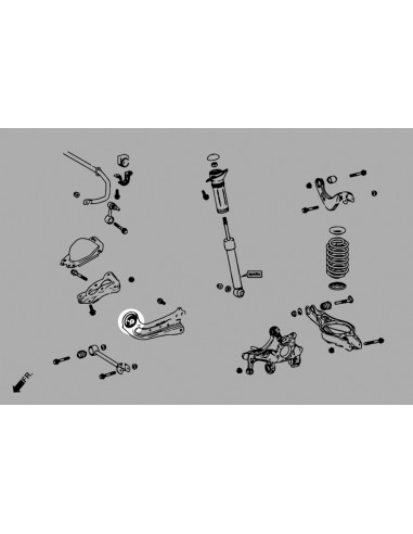 Boccola Braccio Longitudinale Posteriore Hardrace Toyota Corolla E210 Yaris GR MK1 XP210