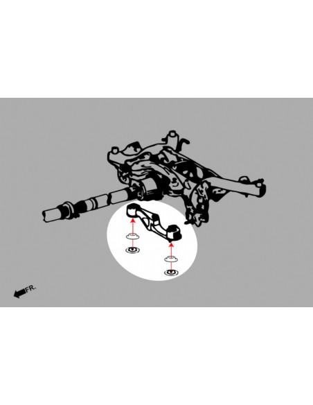 Inserto Antivibrazione Differenziale Posteriore Hardrace Toyota Corolla E210 Yaris MK4 XP210 + GR