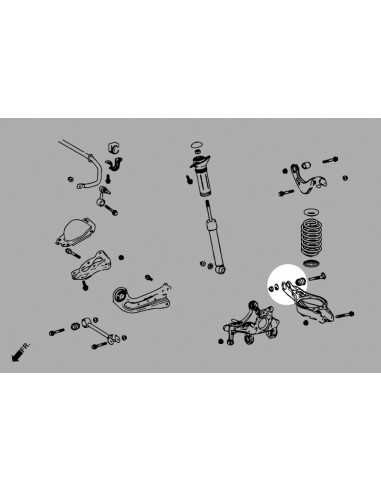 Boccola Braccio Inferiore Posteriore Hardrace Toyota Corolla E210 Yaris GR MK1 XP210