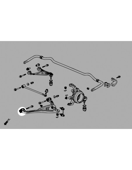Rear Lower Arm Bushing Honda S2000