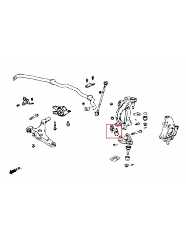 Bielletta Stopper Anteriore Inferiore Hardrace Honda Civic MK10 Type R