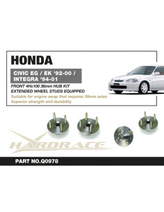 Mozzo Ruota Anteriore 36 mm Hardrace Honda Civic MK5 MK6 2