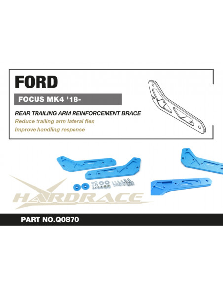 Rear Trailing Arm Reinforcement Brace Ford Focus