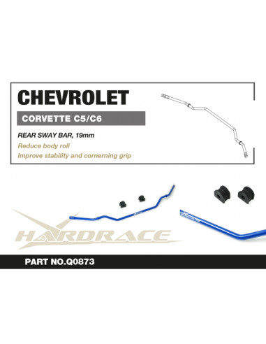 Barra stabilizzatrice posteriore Hardrace Chevrolet Corvette C5 Z06