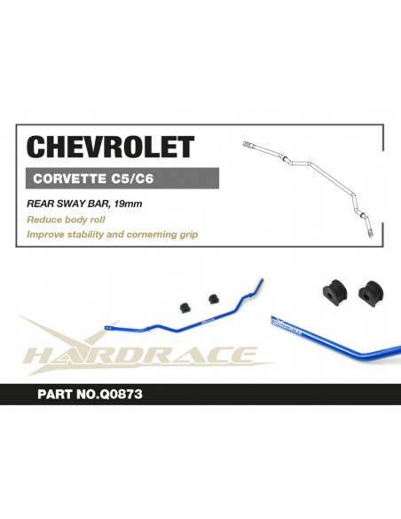 Barra stabilizzatrice posteriore Hardrace Chevrolet Corvette C5 Z06