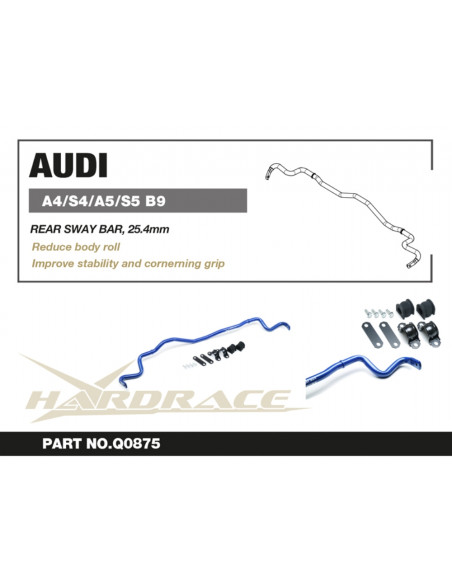 Rear Sway Bar Audi A4, A5, S4/RS4, S5/RS5