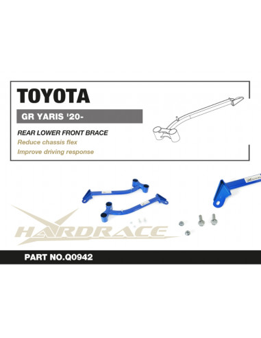 Rear Lower Front Brace Toyota Yaris / vitz