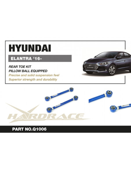 Kit Convergenza Regolabile Posteriore Hardrace Hyundai i30 + Fastback/N Veloster + N