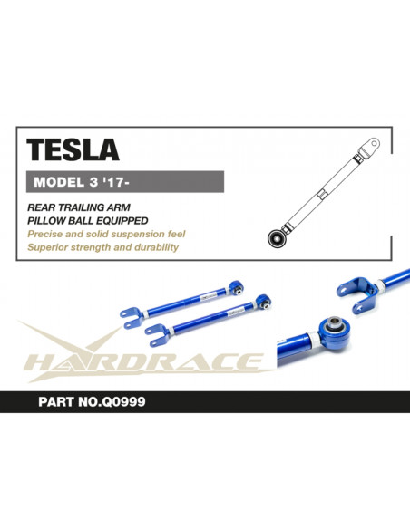 Braccio longitudinale posteriore Hardrace Tesla Model 3 Model Y
