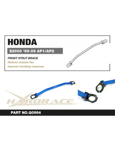 Barra Duomi Anteriore Hardrace Honda S2000 MK1 MK2