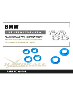 Inserto antivibrazione telaietto posteriore Hardrace BMW Serie 1 F20 F21 Serie 2 F4x F2x + M2 F87 Serie 3 F3x Serie 4 F3x 2
