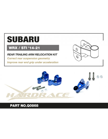 Kit Riposizionamento Braccio Posteriore Hardrace Subaru WRX VA + STi