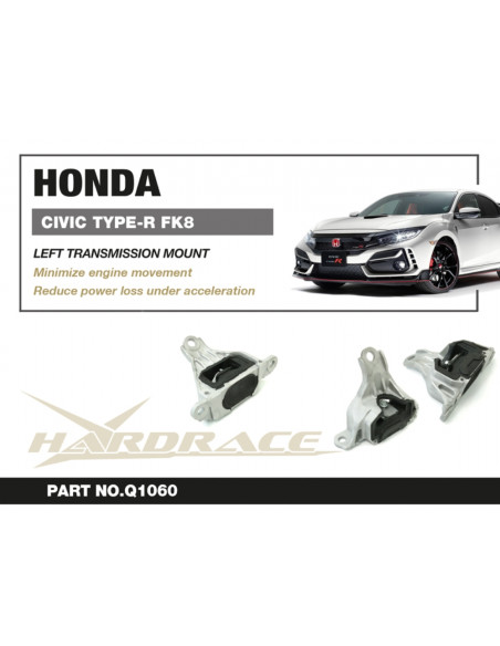 Supporto cambio lato sinistro Hardrace Honda Civic MK10 Type R