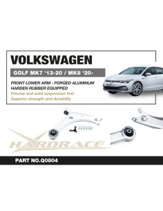 Braccio inferiore anteriore Hardrace Audi A3 8V 8Y Q2 Golf MK7 +GTE/GTD/GTI/R MK8 +GTI/R Skoda Octavia MK3 MK4 +RS 2