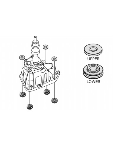 Shifter Assembly Mounting Bushing Toyota Yaris / vitz