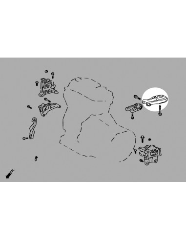 Rear Engine Mount Toyota Yaris / vitz