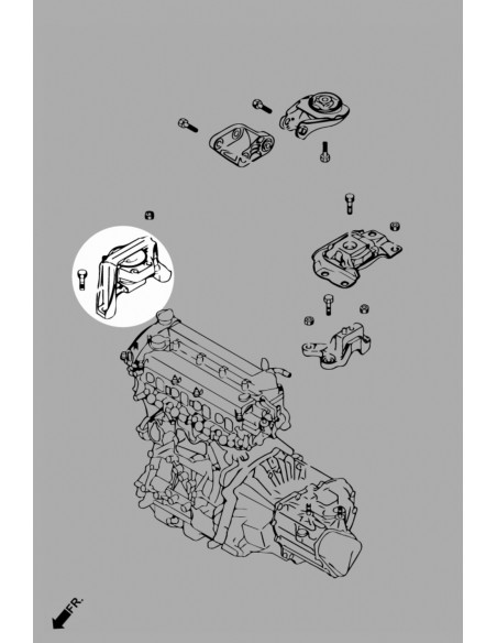 Right Side Engine Mount Mazda 3 / Axela
