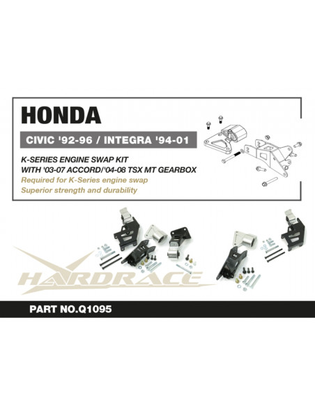 K-series Swap Engine Mount Kit Honda Civic, Integra