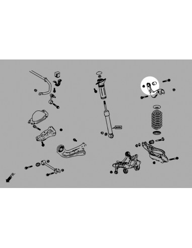 Rear Upper Arm Bushing Toyota, Lexus