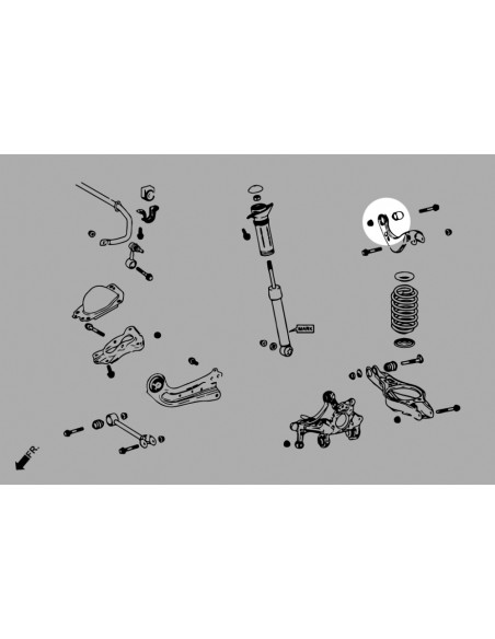 Rear Upper Arm Bushing Toyota, Lexus