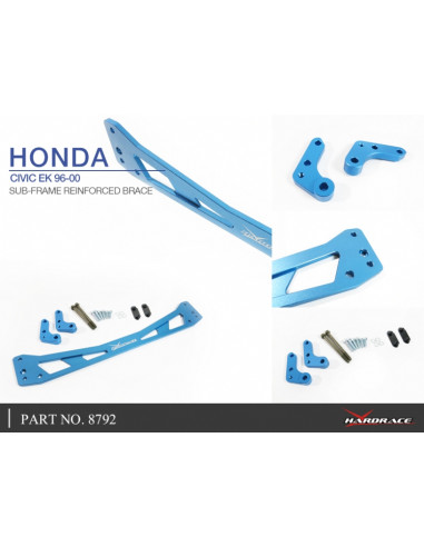 Barra di rinforzo telaietto (subframe) Hardrace Honda Civic MK6