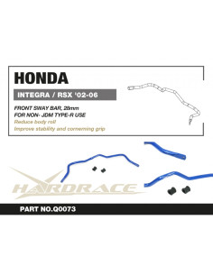 Barra stabilizzatrice anteriore Hardrace Honda Civic MK7 + Type R 2