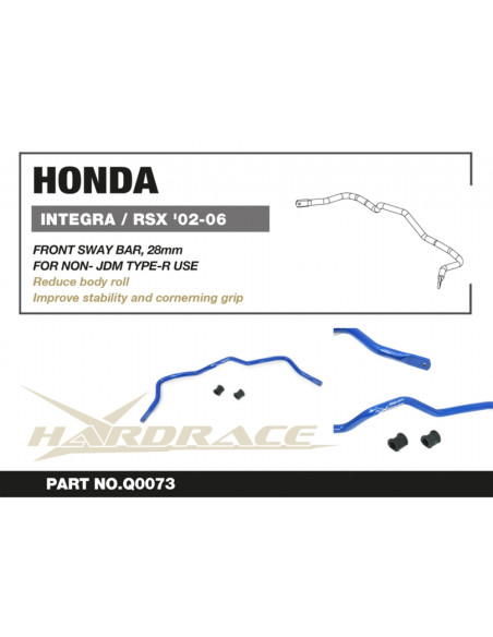 Front Sway Bar Honda Integra, Civic