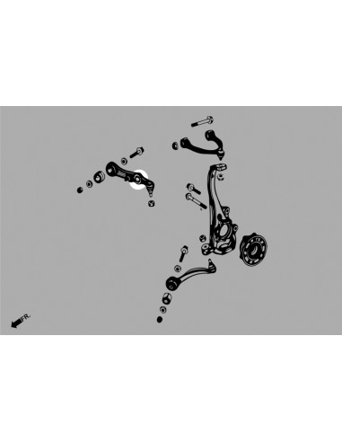 Front Lower Rear Arm Bushing - Shock Mercedes-benz C-class, E-class