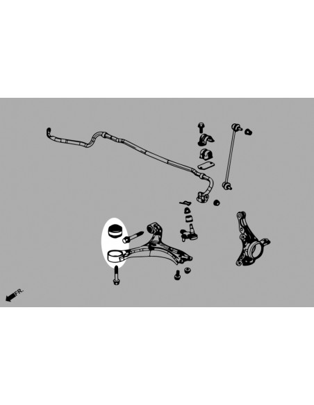 Front Lower Arm Bushing - Front Honda Civic