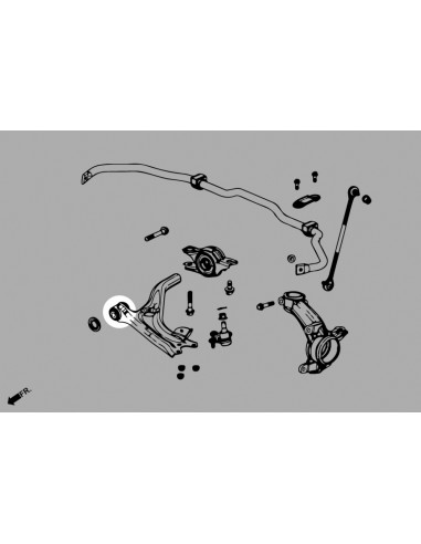 Front Lower Arm Bushing - Front Honda Civic