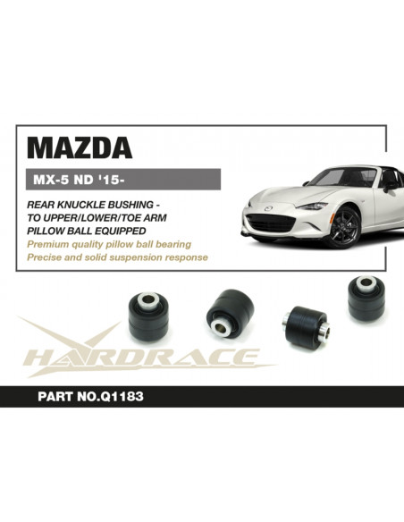 Rear Knuckle Bushing - Connect To Upper/lower/toe Arms Mazda MX-5 MIATA