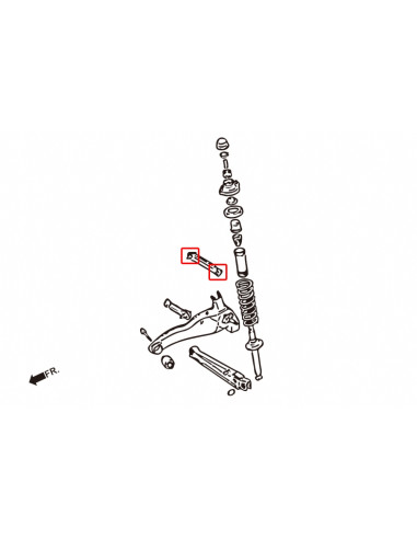 Rear Upper Arm Bushing Mitsubishi Lancer evolution