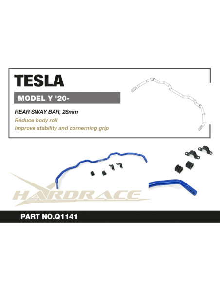 Barra stabilizzatrice posteriore Hardrace Tesla Model Y