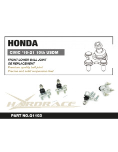 Giunto sferico anteriore inferiore Hardrace Honda Civic MK10/MK11 Accord MK10 2