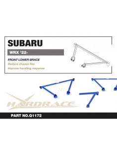 Barra di rinforzo anteriore inferiore a 4 punti Hardrace Subaru WRX VB 2