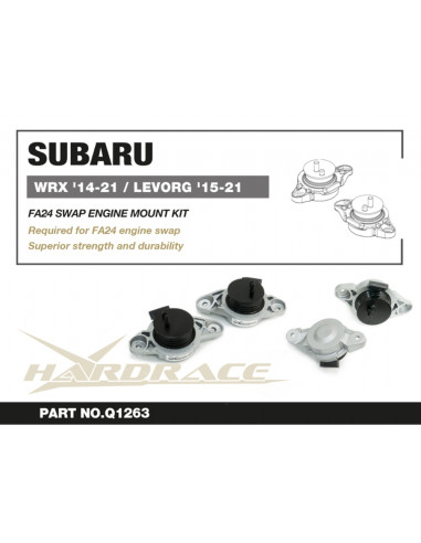 Kit supporti motore swap FA24 Hardrace Subaru WRX STi VA