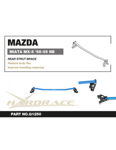 Barra Duomi Posteriore Hardrace Mazda MX-5 NB