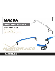 Barra duomi anteriore Hardrace Mazda MX-5 NB 2