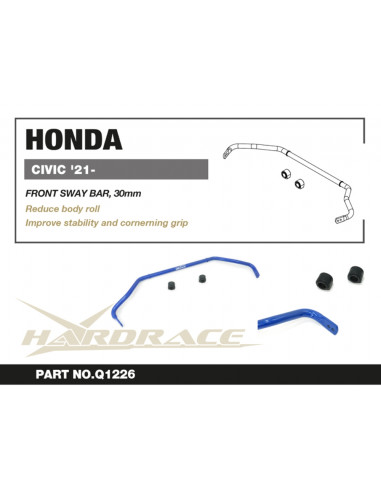 Barra stabilizzatrice anteriore Hardrace Honda Civic MK11